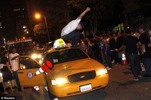 Lakers fans and their strange celebratory customs.